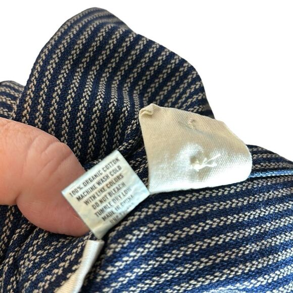 Taylor stitch men’s button down shirt blue cream patterned 36 organic cotton - Picture 7 of 7